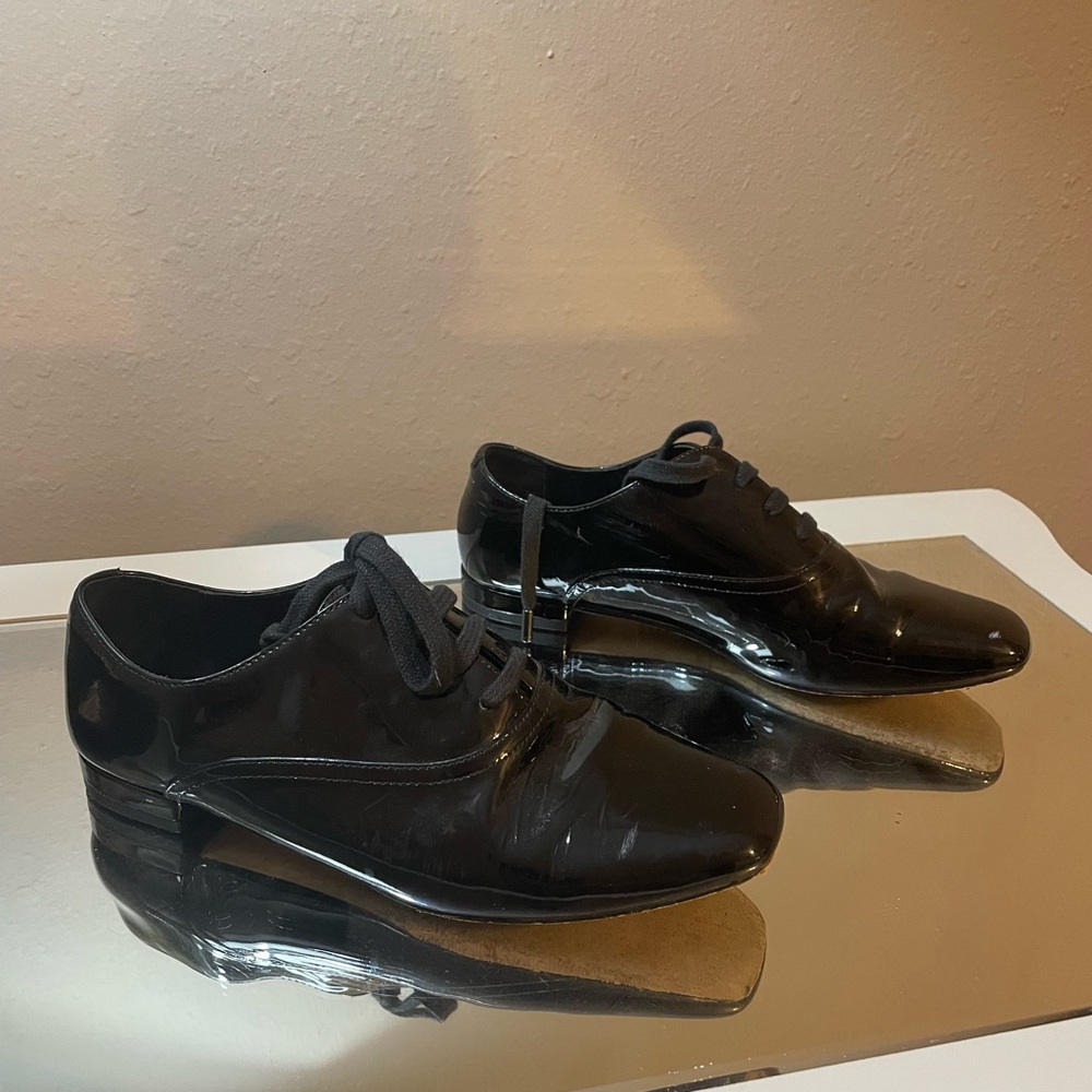 Classic Black Women’s Dress Oxfords - Lace-Up Formal Shoes
